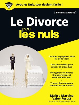 cover image of Le Divorce pour les Nuls Poche, édition actualisée